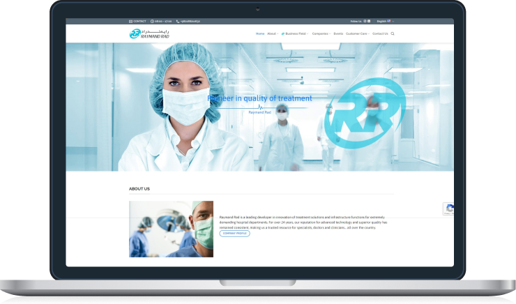 طراحی سایت شرکت رایمندراد