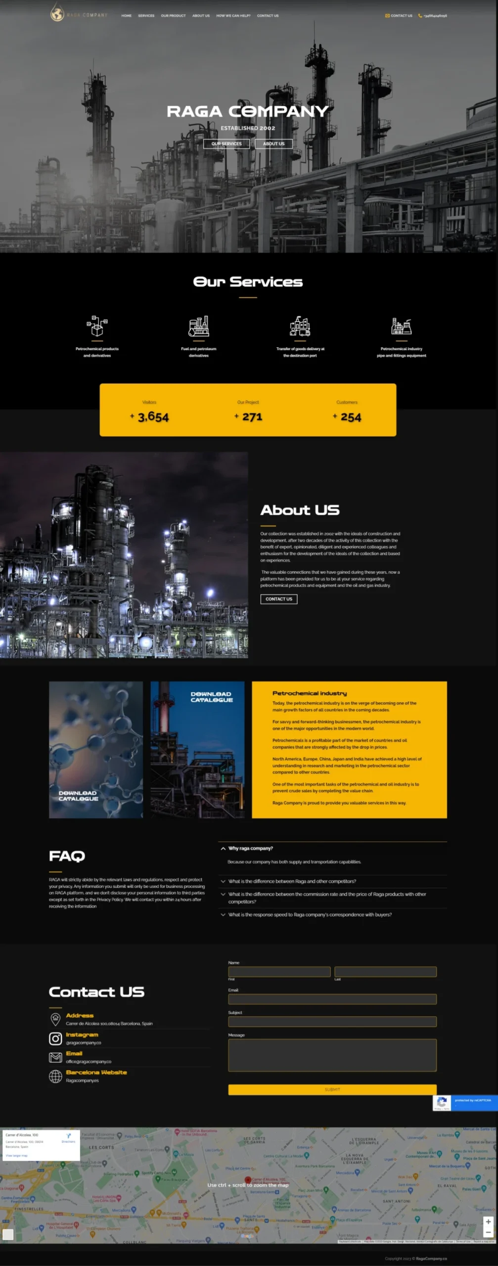 وب سایت راگا کمپانی