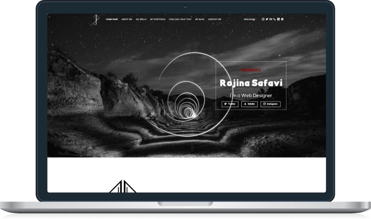 طراحی و پیاده سازی سایت شخصی روژینا صفوی