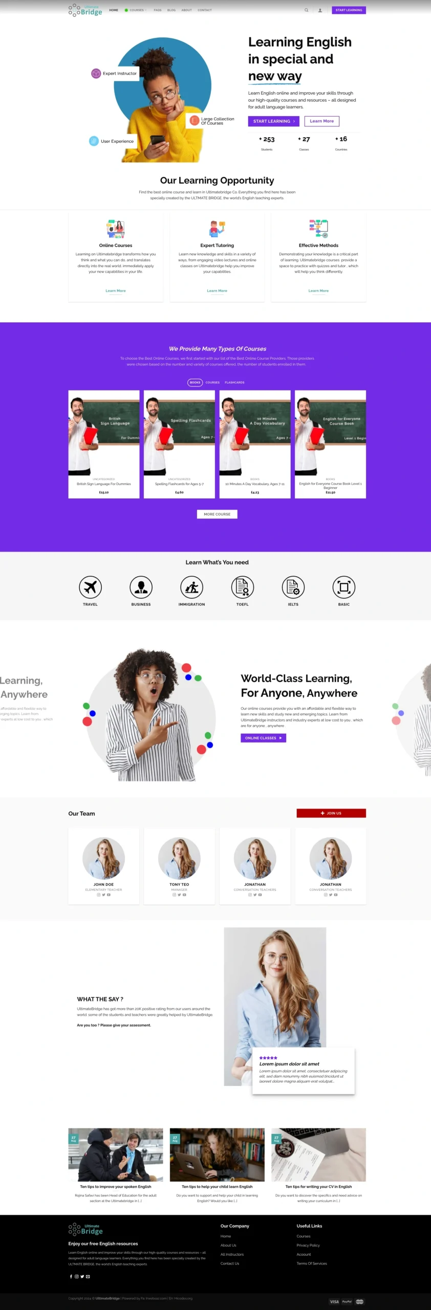مدرسه آنلاین التیمت بریج UltimateBridge